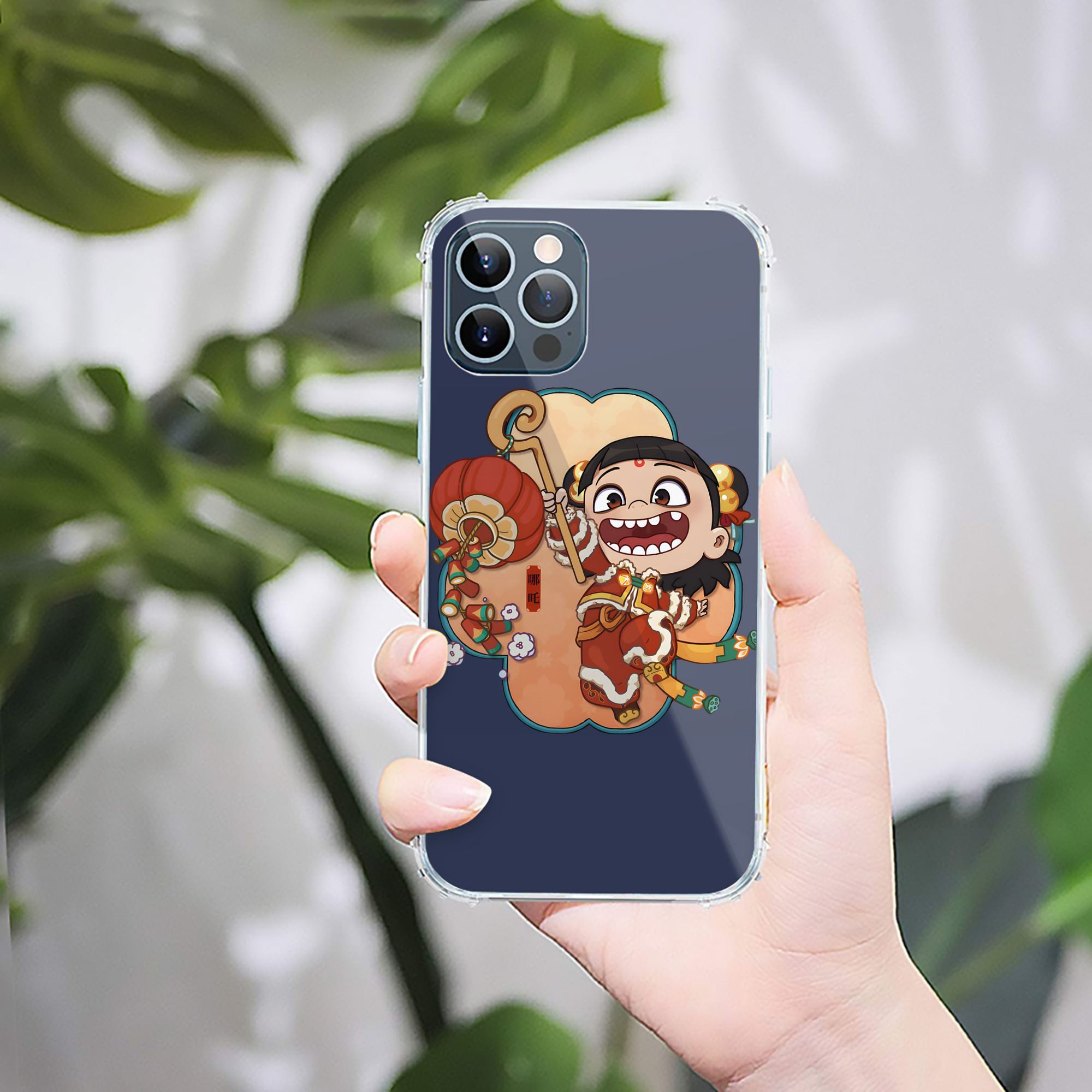 （画像用） Ne Zha 2 ナタ 魔童の大暴れ 【iPhone 12シリーズ対応】透明スマホケース（クリアソフトケース）